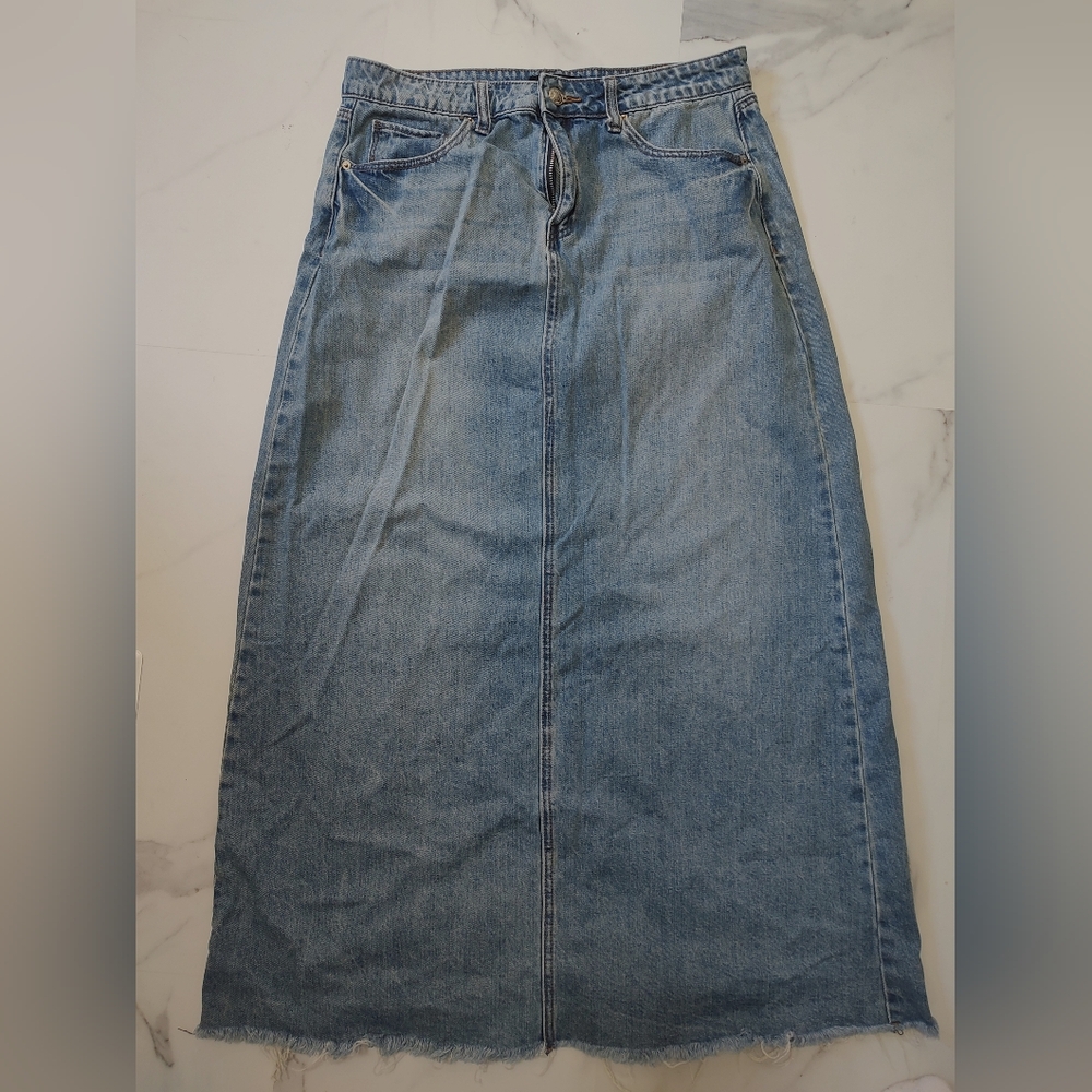 Ashley Mason Maxi Denim skirt